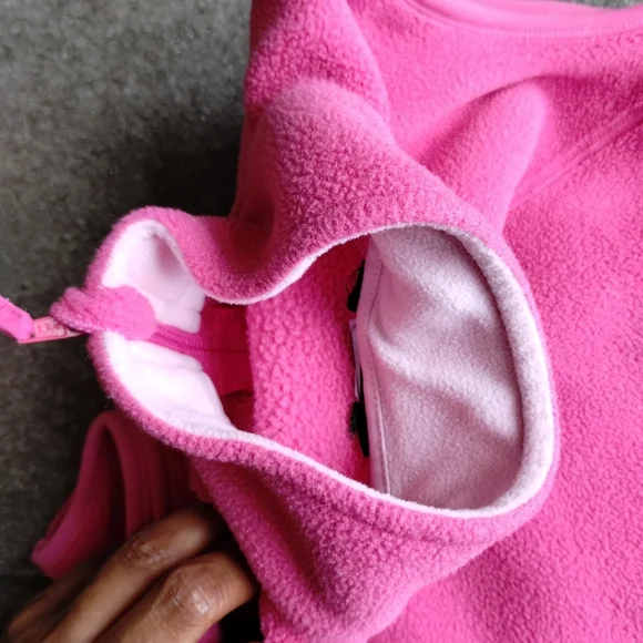 •L.L. Bean Child Vest Bright Pink Fleece Full Zip Sleeveless Jackets No Size Tag - Picture 12 of 16